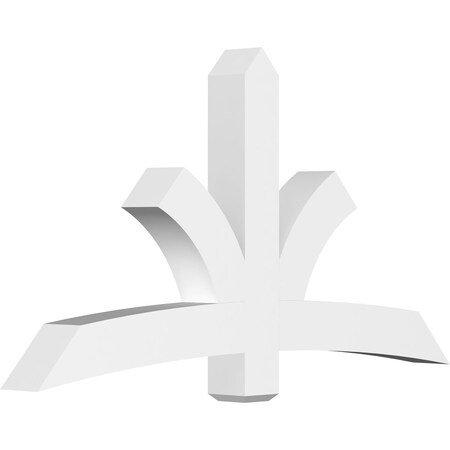 Ekena Millwork Davenport Architectural Grade PVC Gable Bracket, 72"W x 39"H x 6"D x 6"F, 13/12 Pitch GBP072X39X0606DAV00